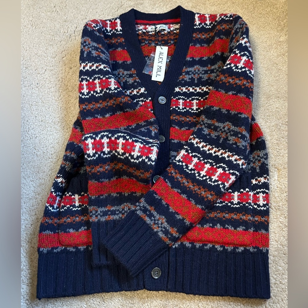 Alex Mill Multicolor Patterned Sweater - image 3